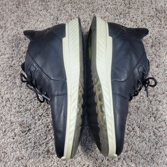 ECCO ST.1 High Men's Black Casual Shoes Sneakers Leather - Picture 6 of 9